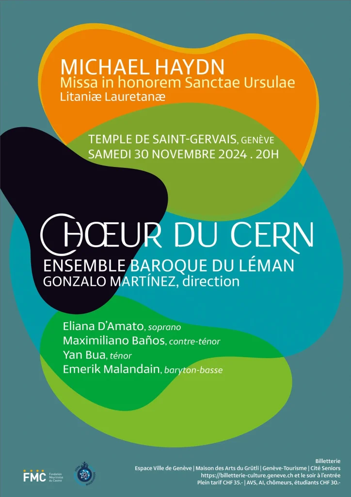Poster for CERN Choir Concert of Haydn in Geneva