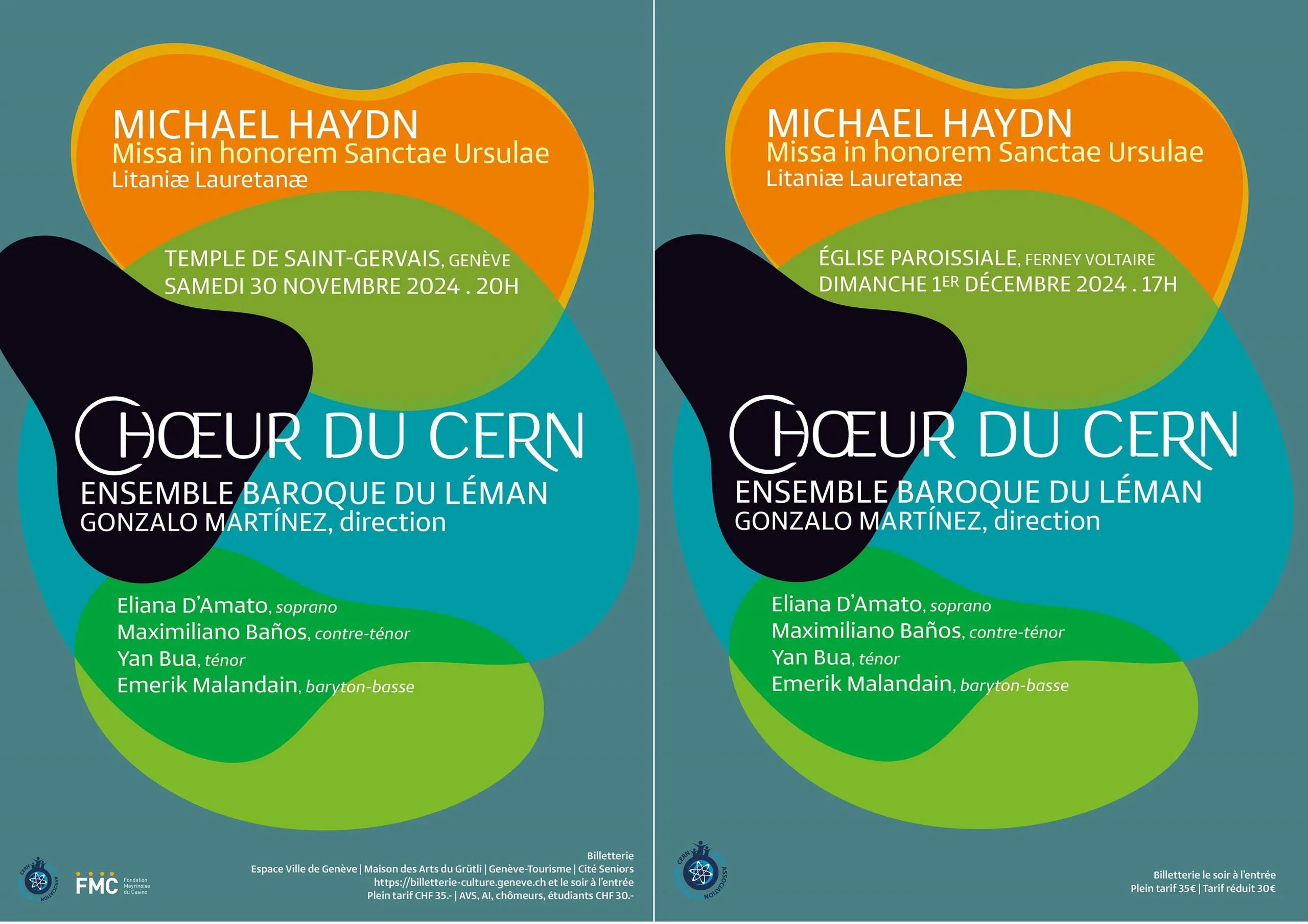 Concerts à venir! Musique par Michael Haydn